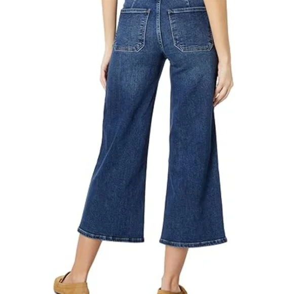 Kut from the Kloth Meg High-Rise Wide Leg Cropped Jeans, Size 16 - Picture 4 of 11